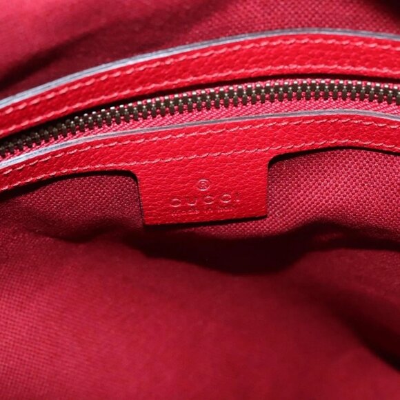 GUCCI Backpack Canvas Red Navy 473872 Auth - Picture 13 of 16